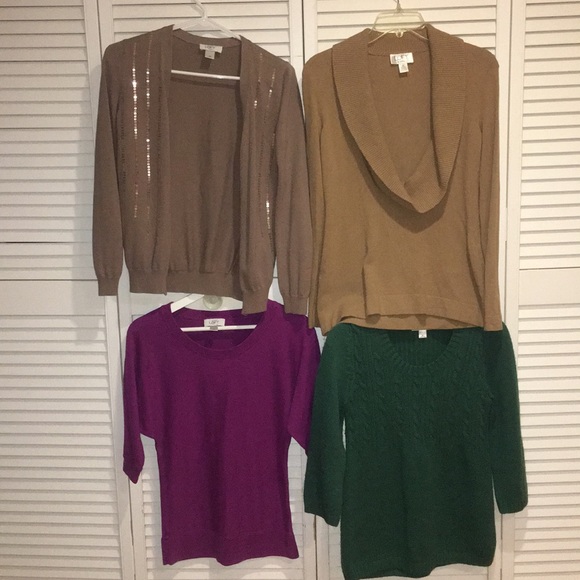 LOFT Sweaters - 💝DONATED💝 LOT of 4 LOFT Sweaters Cardigan Tops